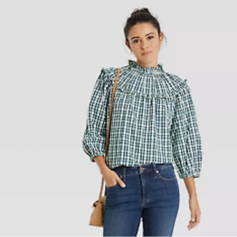 Striped Collared Cotton Shirt | Universal Thread